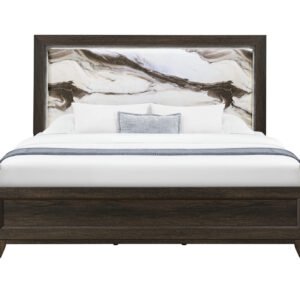 HARMONY BROWN TWIN BED WITH LED