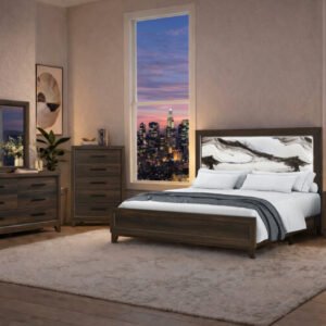 HARMONY BROWN KING BED GROUP
