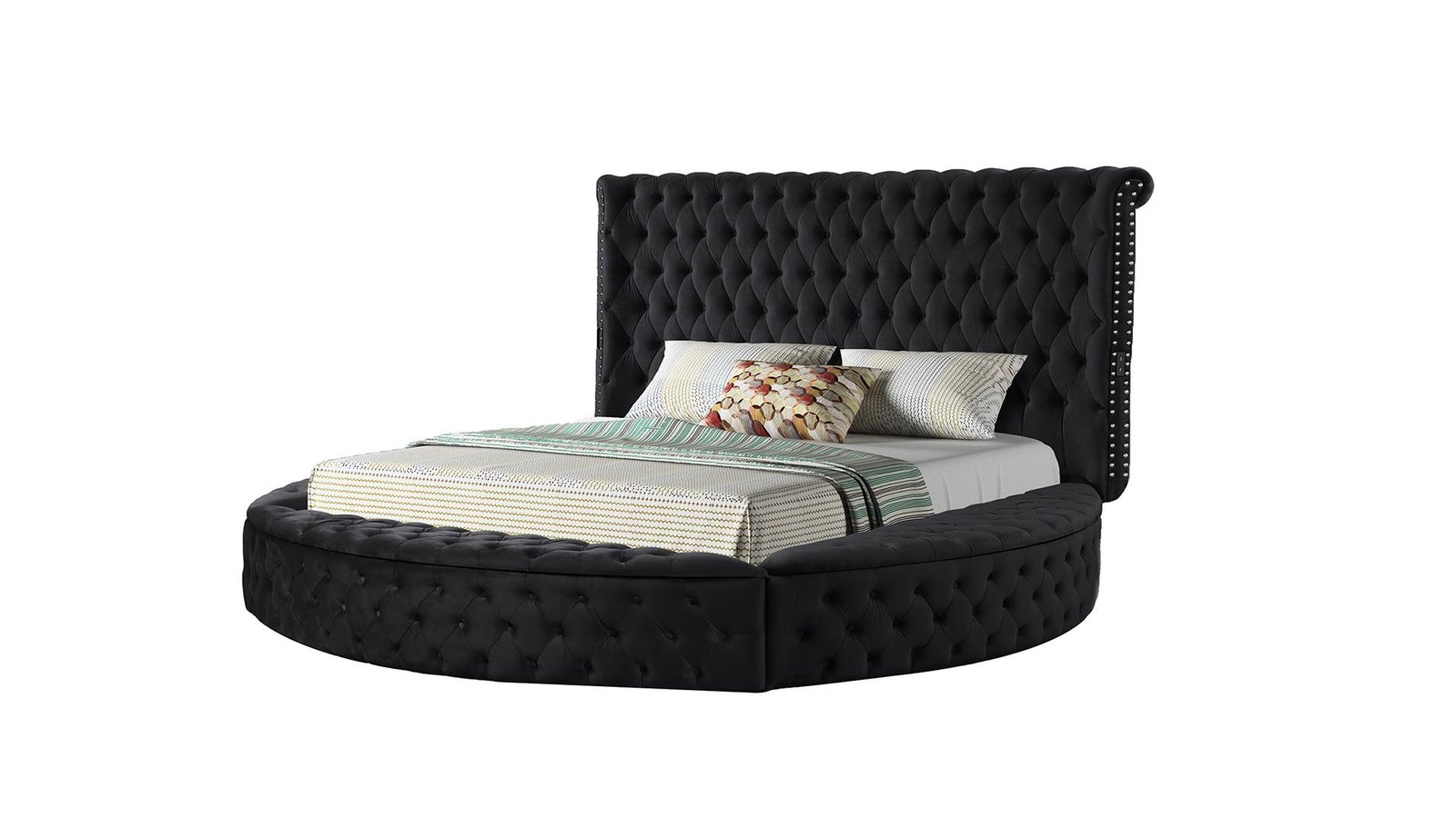 HAZEL QUEEN 4 PC BEDROOM SET IN BLACK - Image 4