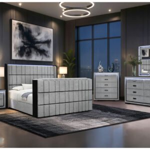 ISABELLA GREY QUEEN BED GROUP