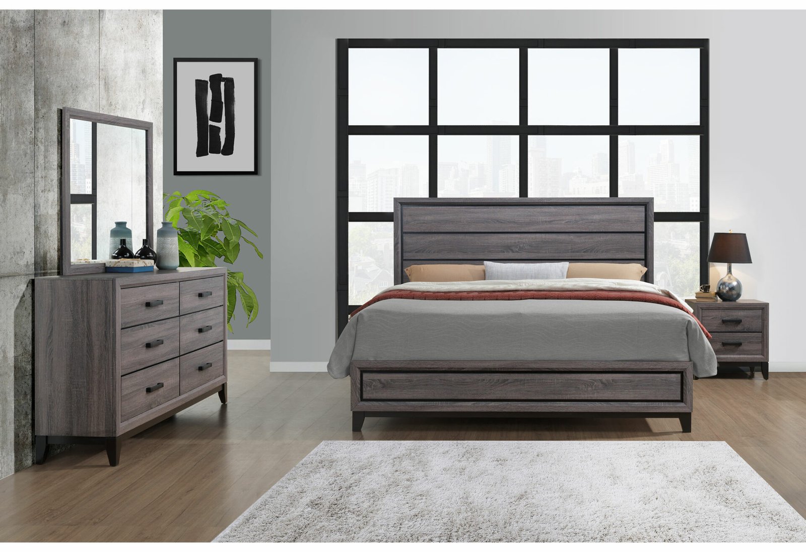 KATE-FOIL-GREY-RSC-5.jpg KATE GREY KING BED - Image 3