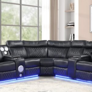 LACROSSE SECTIONAL SOFA BLACK