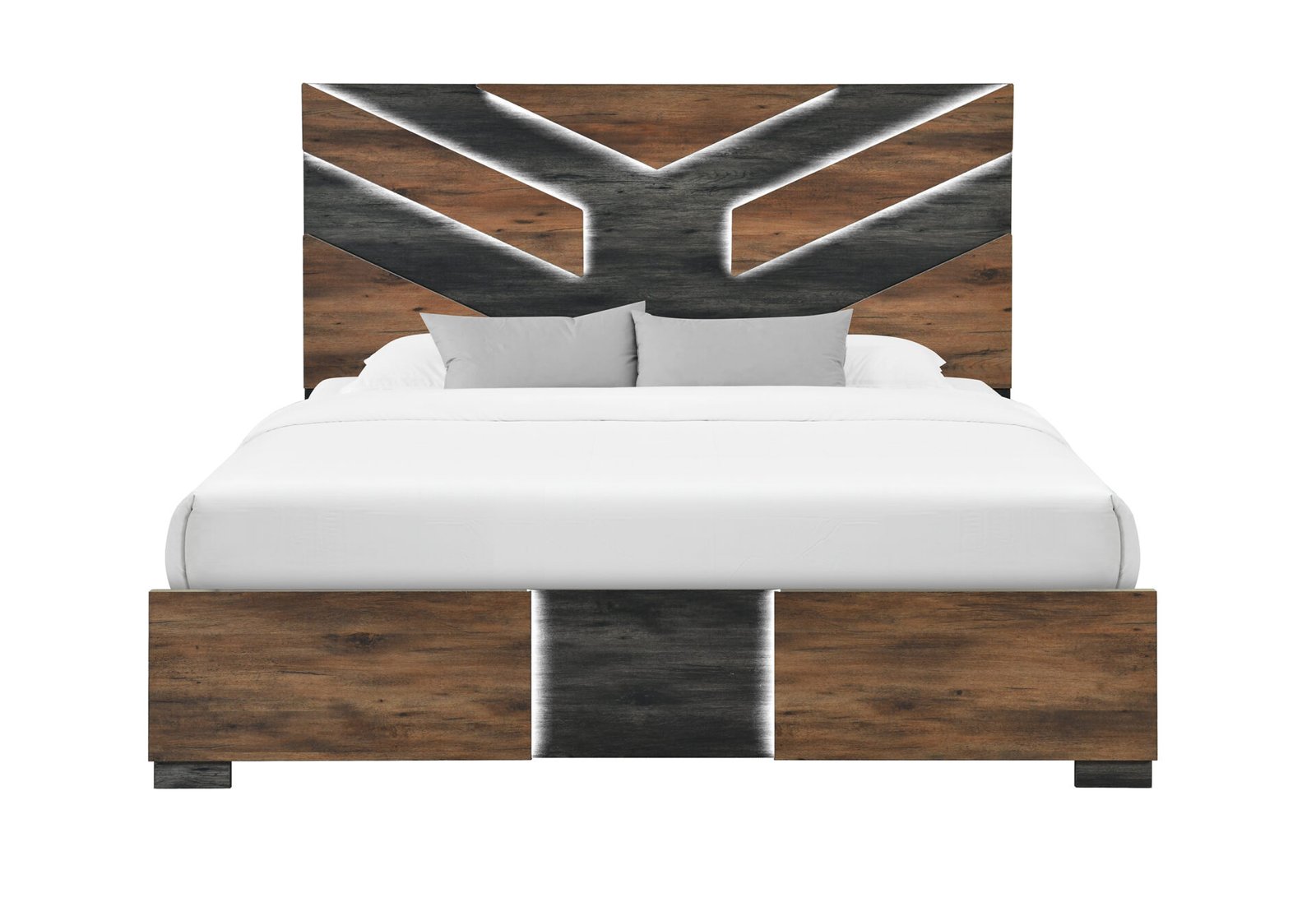 OPTIMUS BROWN/BLACK KING BED
