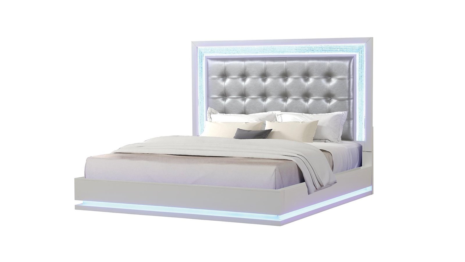 PASSION QUEEN BED MILKY WHITE