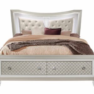 PARIS CHAMPAGNE KING BED WITH LED