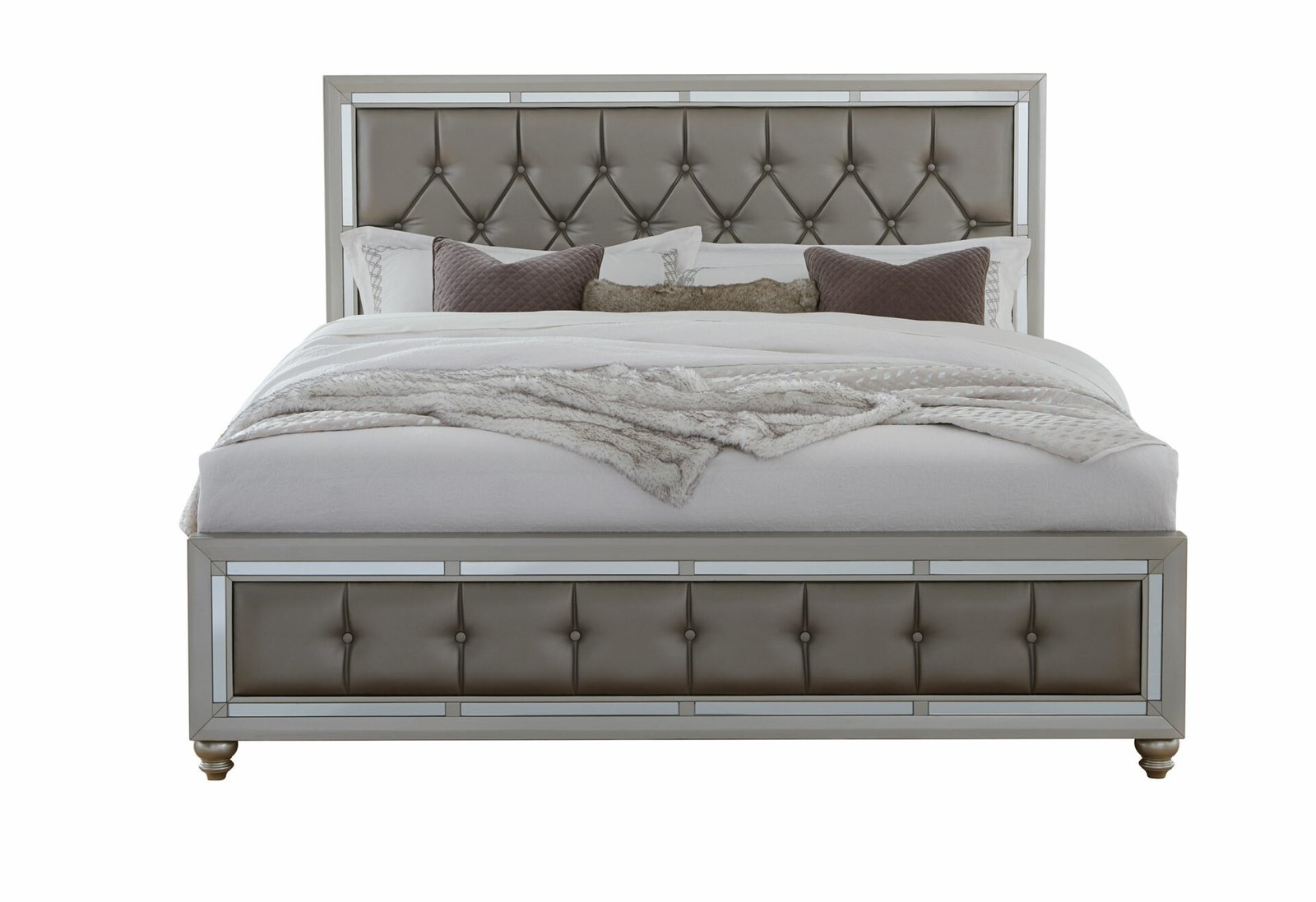 RILEY SILVER QUEEN BED