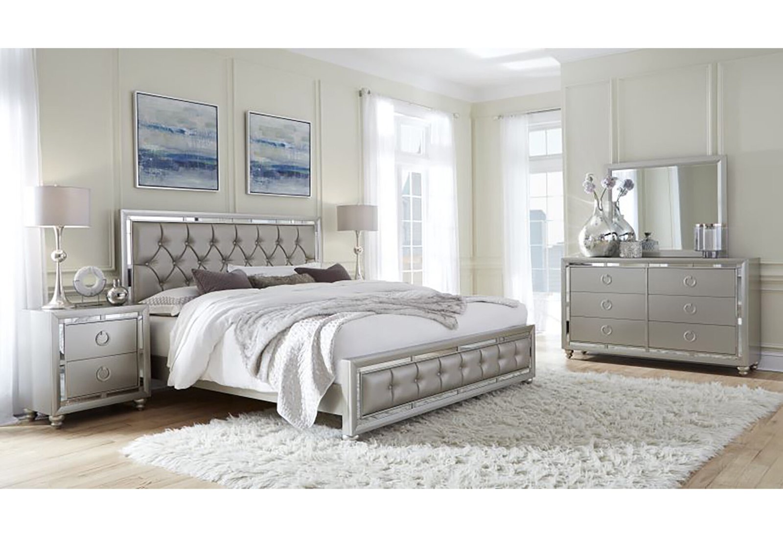 RILEY SILVER FULL BED GROUP