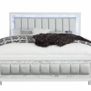 SANTORINI WHITE QUEEN BED