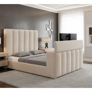 SERENITY BUFF QUEEN BED WITH SPEAKER TV LIFT AND FIREPLACE