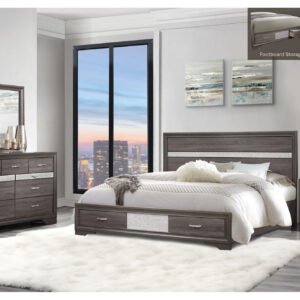 SEVILLE GREY KING BED GROUP
