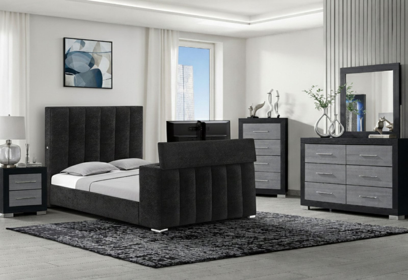 SERENITY/EMMA ONYX QUEEN BED GROUP