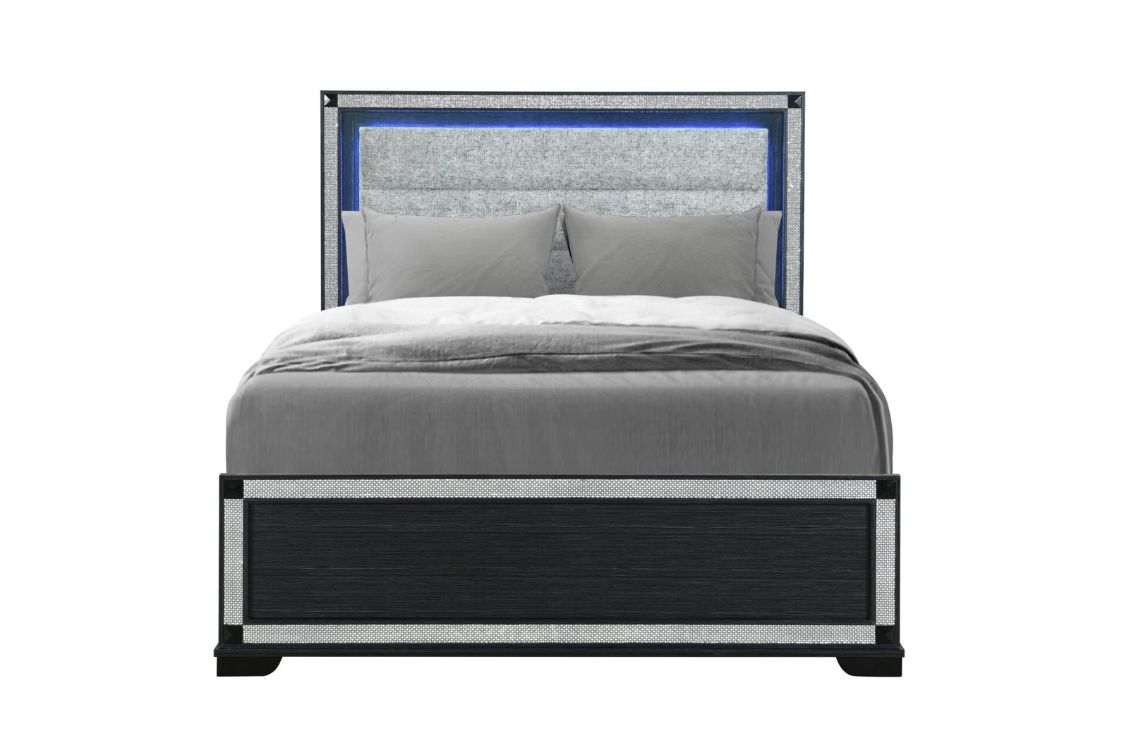 SOLEIL CHARCOAL QUEEN BED