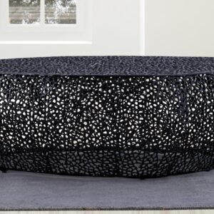 T3601-50 OVAL COFFEE TABLE BLACK