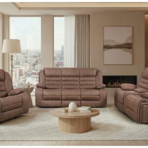 U2250 BROWN RECLINING SOFA/CONSOLE RECLINING LOVESEAT