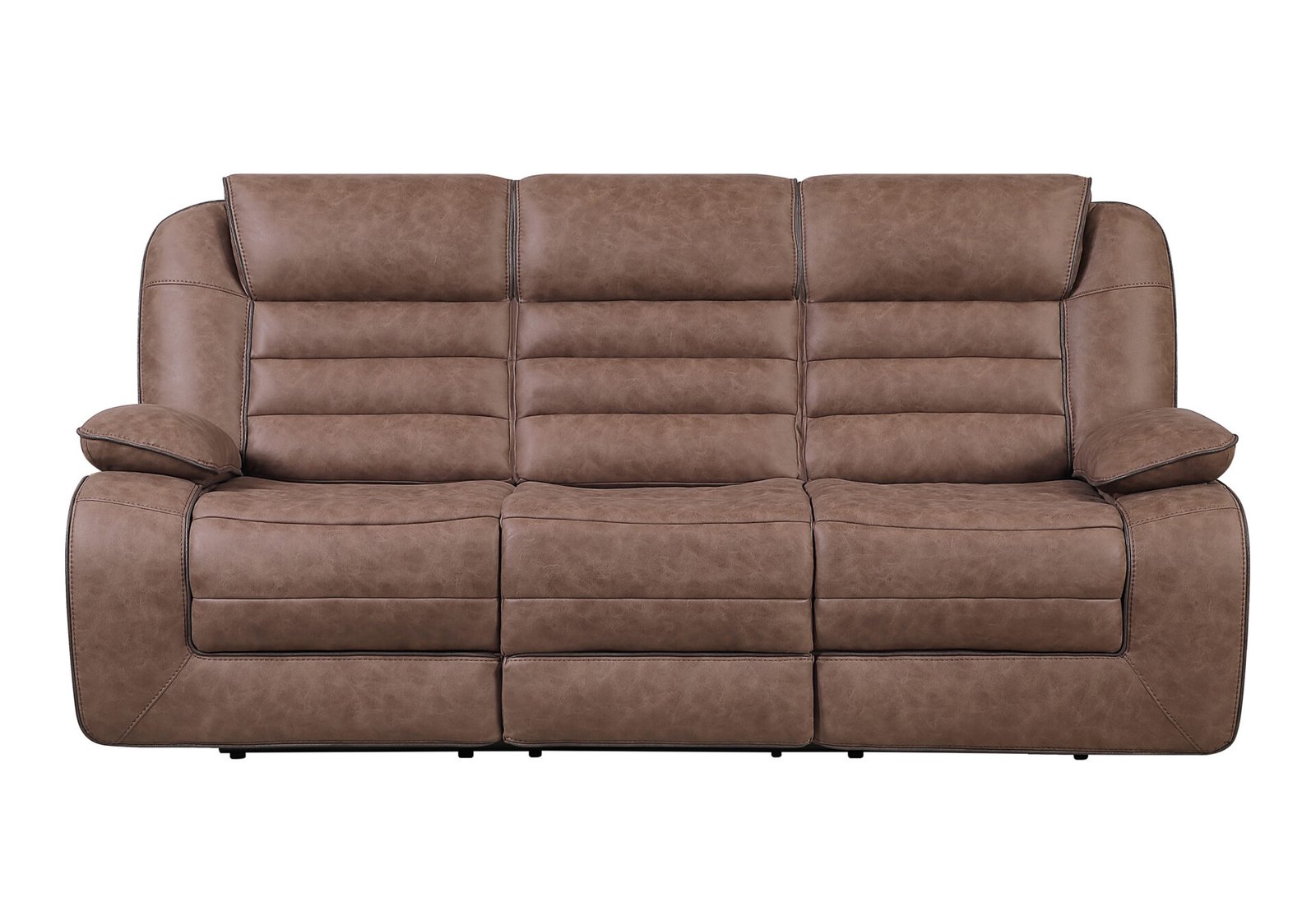 U2250 BROWN RECLINING SOFA