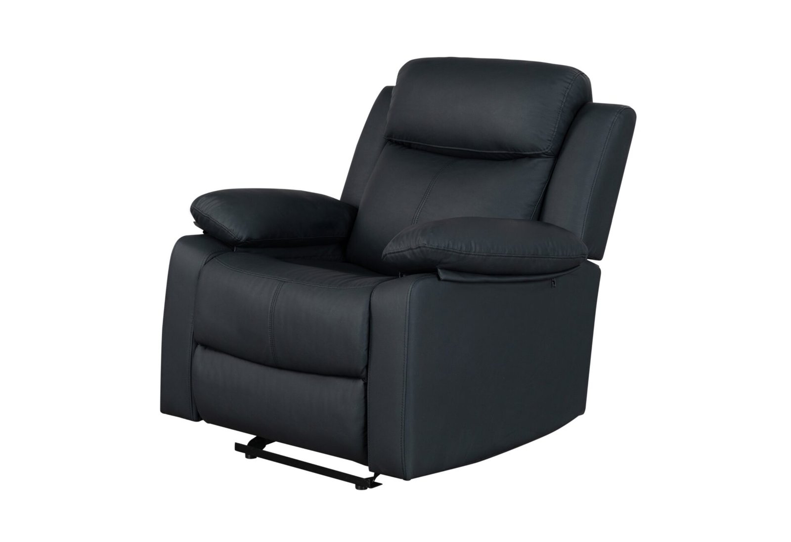 U6026 BLACK PU 72A GLIDER RECLINER WITH LED - Image 2