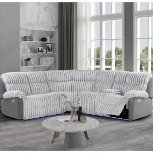 U6028 GREY SECTIONAL WITH LED