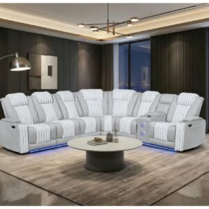 U8000 GREY P2 SECTIONAL WITH LED
