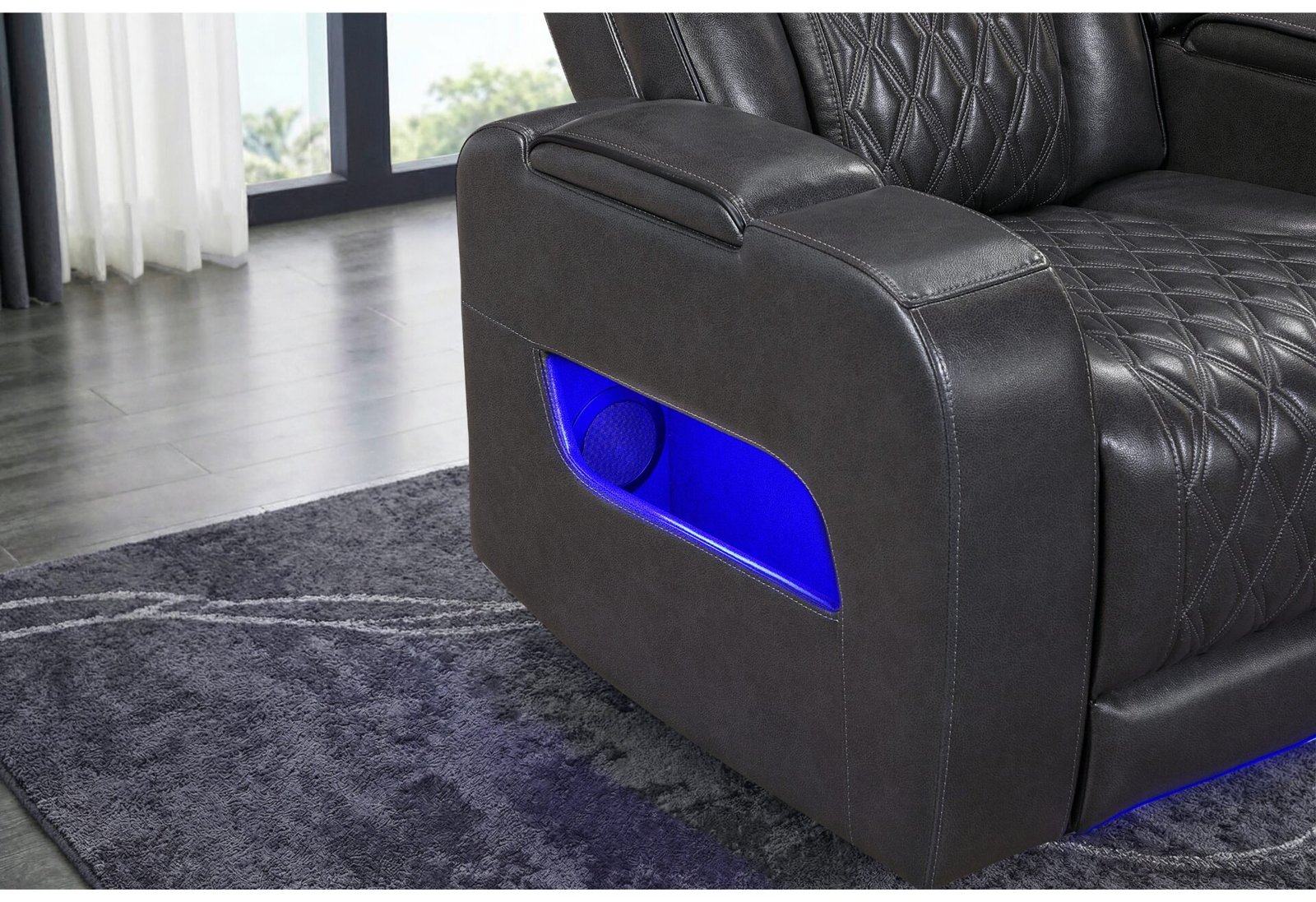 U8611 BLANCHE CHARCOAL P2 PWR REC SOFA/PWR CON REC LOVESEAT/PWR REC - Image 3