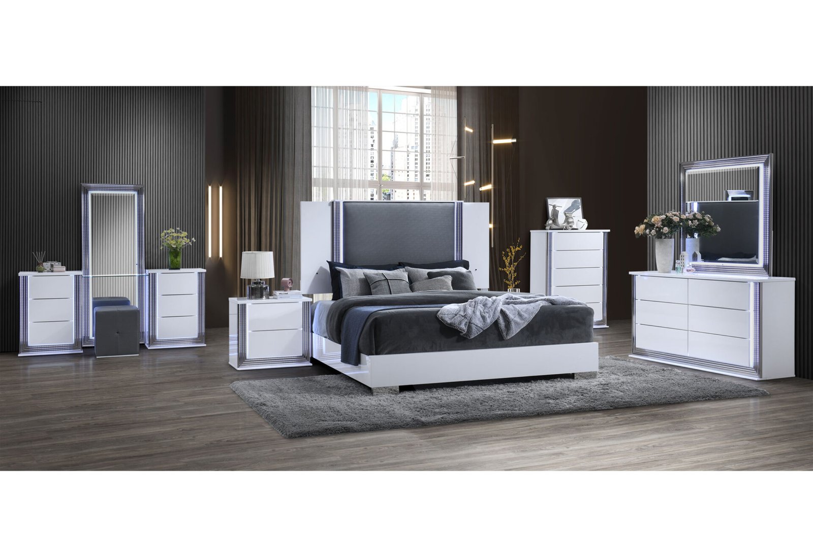 YLIME-SMOOTH-WHITE-KBG-2-1.jpg YLIME SMOOTH WHITE KING BED GROUP FULLY SLATTED - Image 2