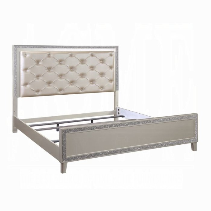 Sliverfluff Queen Bed W/Led