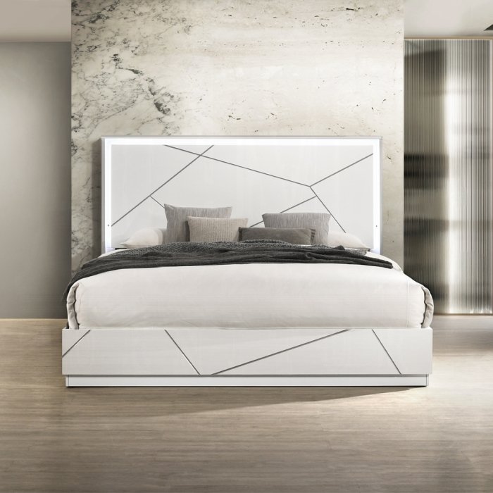 Esther Eastern King Bed w/LED