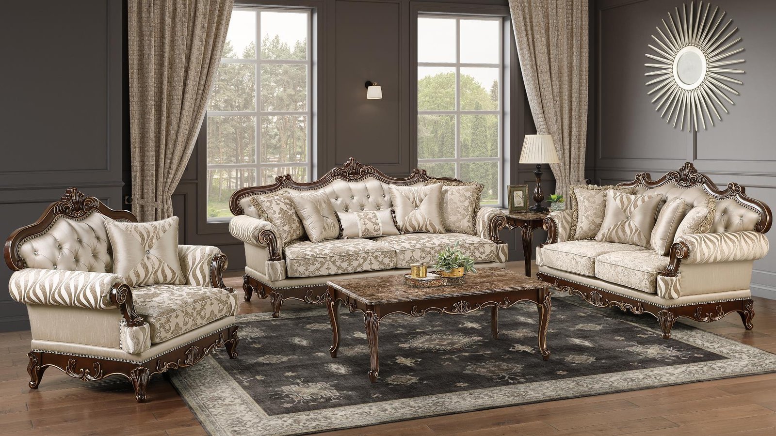 LOTUS 2PC Living Room Sets