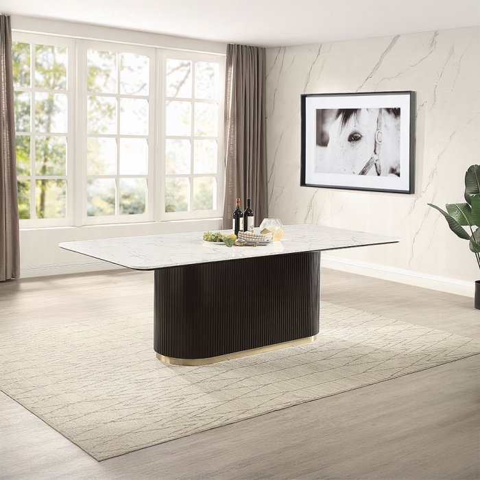 Clayten Dining Table w/Marble Top