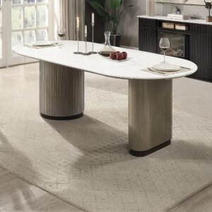 Clayten Dining Table w/Engineered Top