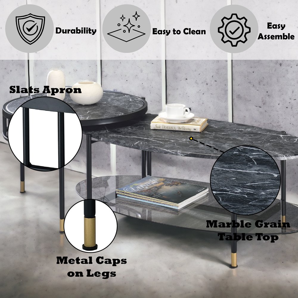 Silas Nesting Coffee Table Set - Image 2