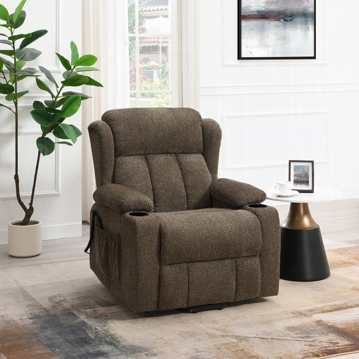 Lusio Power Motion Recliner w/Lift & Cup Holder