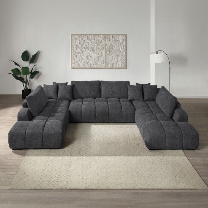 Chosen Sectional Sofa w/6 Pillows
