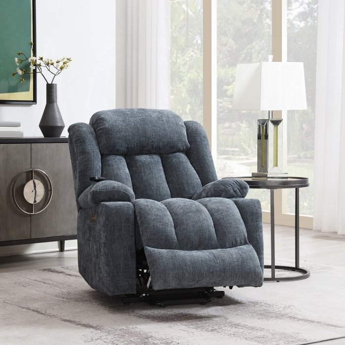 Omarion Power Recliner w/Lift, Heating & Massage