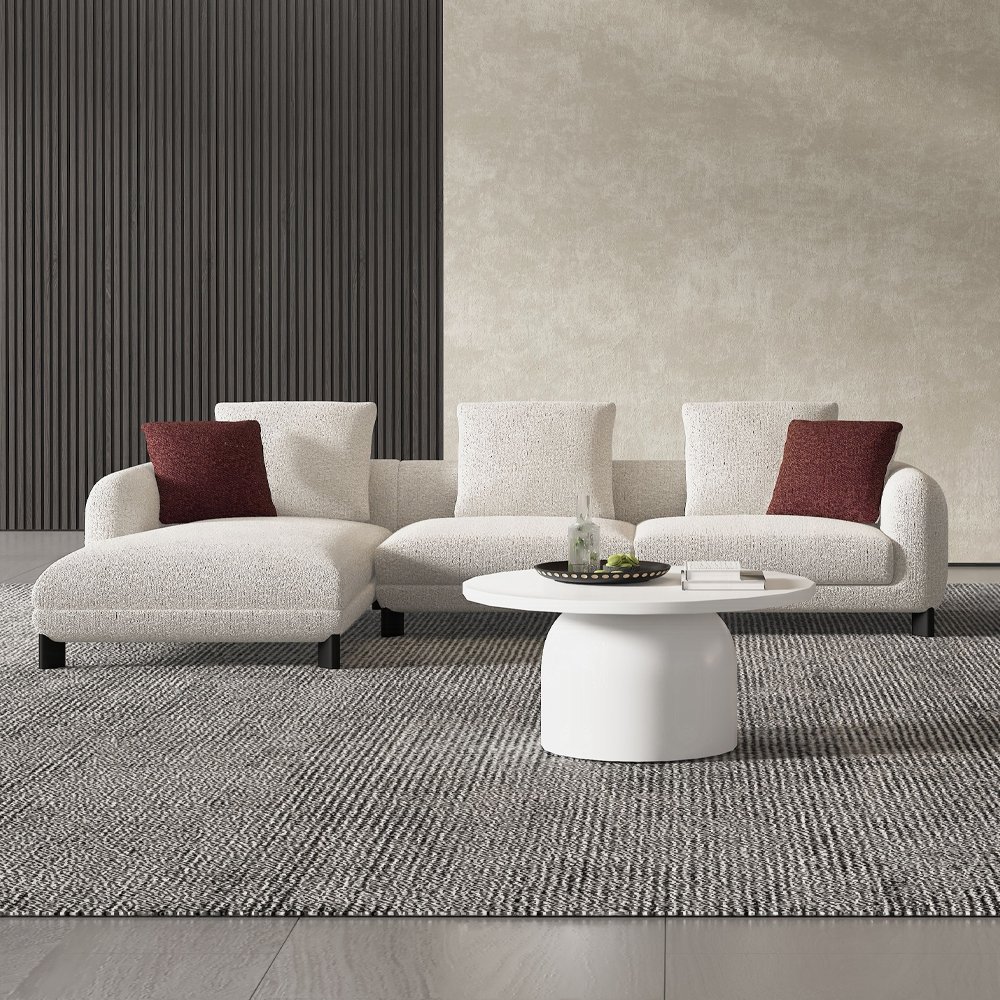 Mardi Sectional Sofa w/6 Pillows