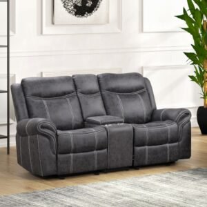 Zubaida Power Glider Motion Loveseat w/USB