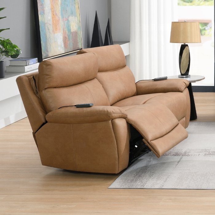 Chavis Power Motion Loveseat w/USB & Power Headrest