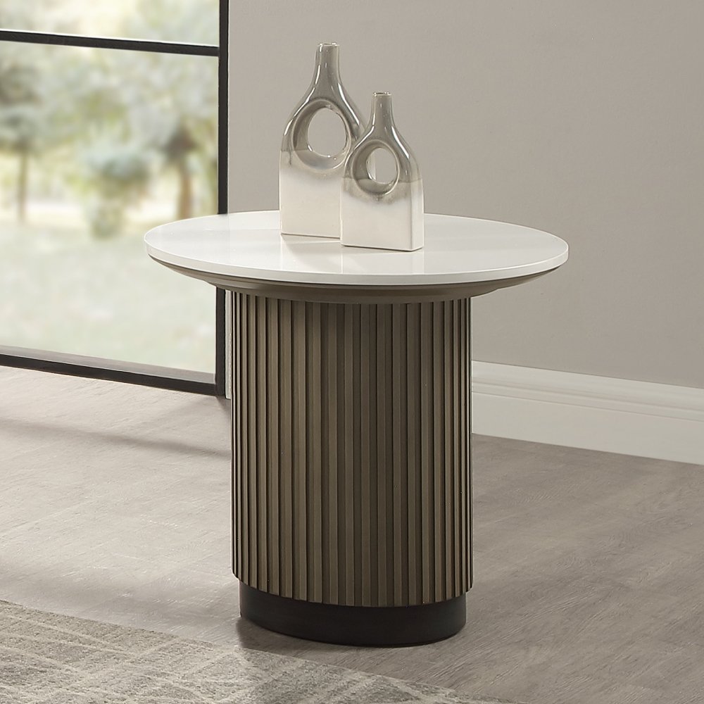 Clayten End Table w/Engineered Top
