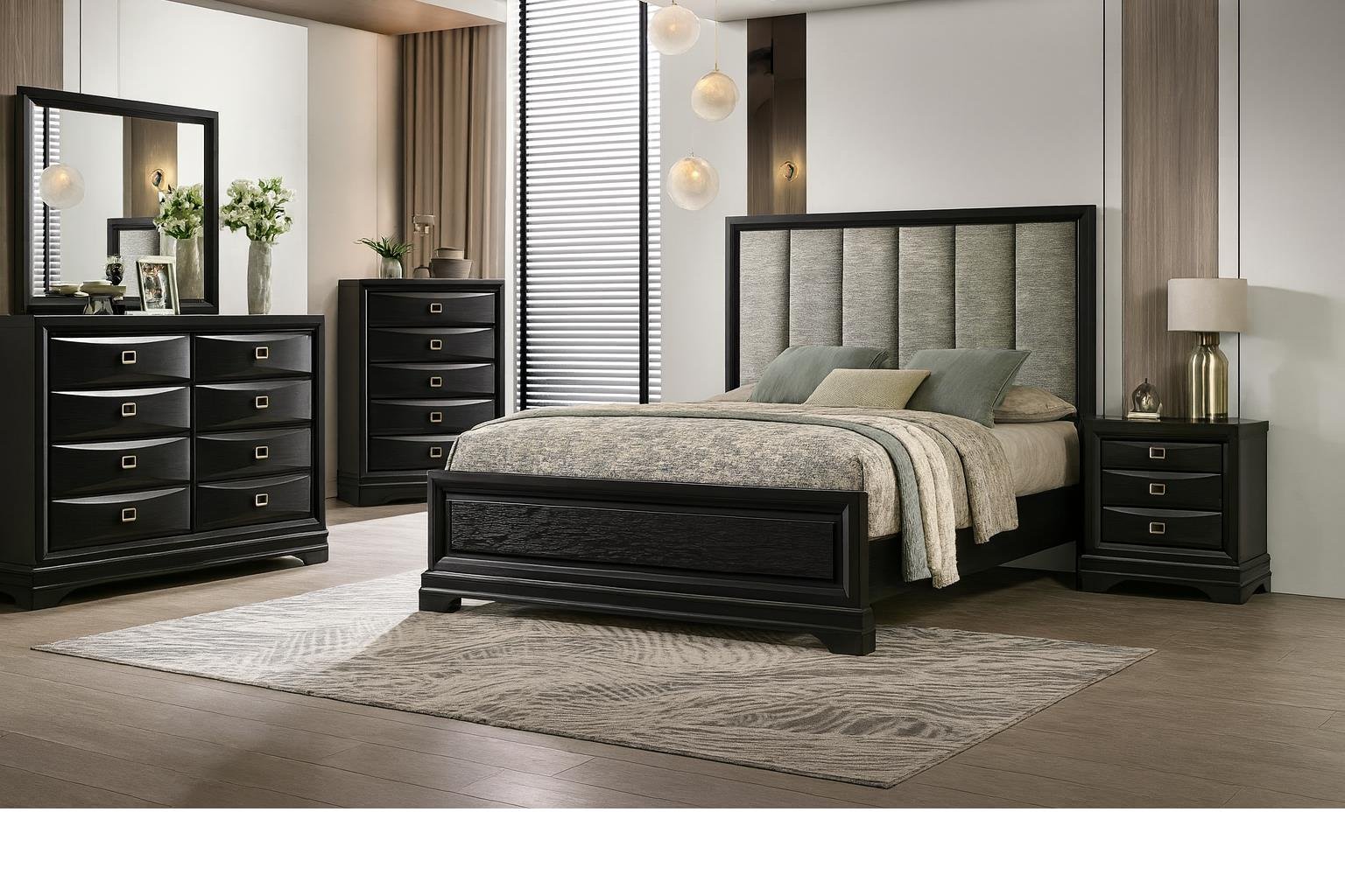 FRESNO KING BED BLACK