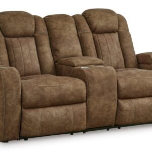 Wolfridge PWR Reclining Loveseat w/Adj Headrest & Console