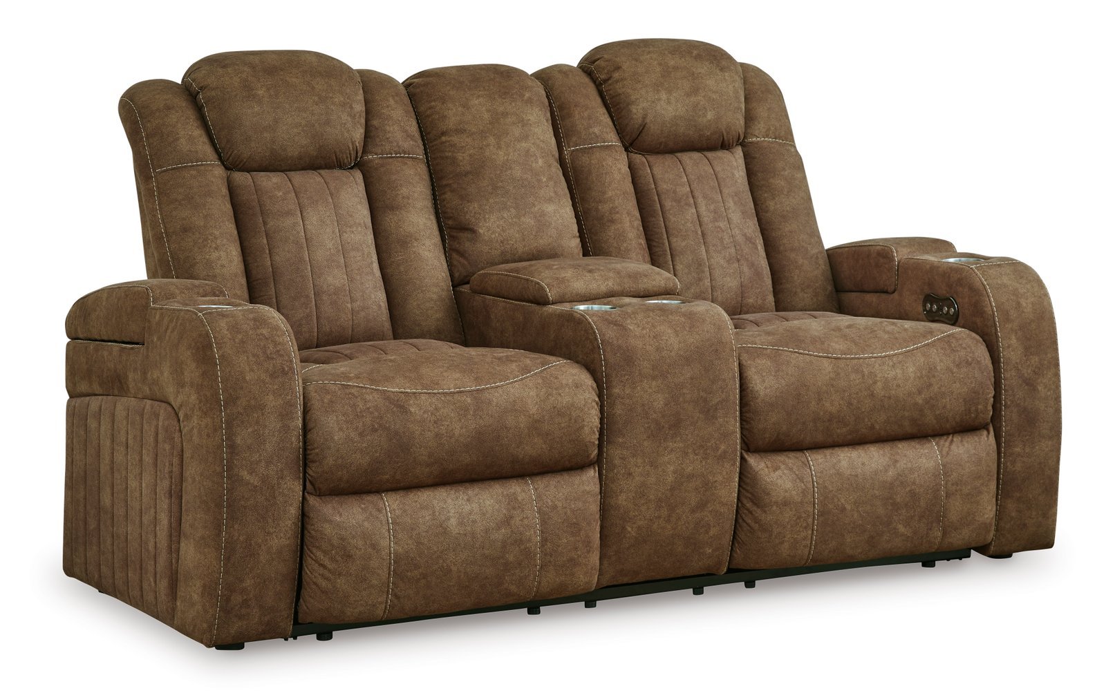 Wolfridge PWR Reclining Loveseat w/Adj Headrest & Console