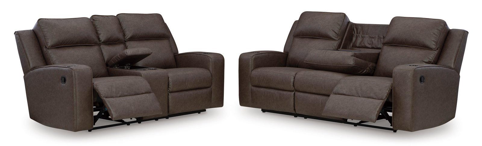 Lavenhorne Reclining Sofa with Drop Down Table
