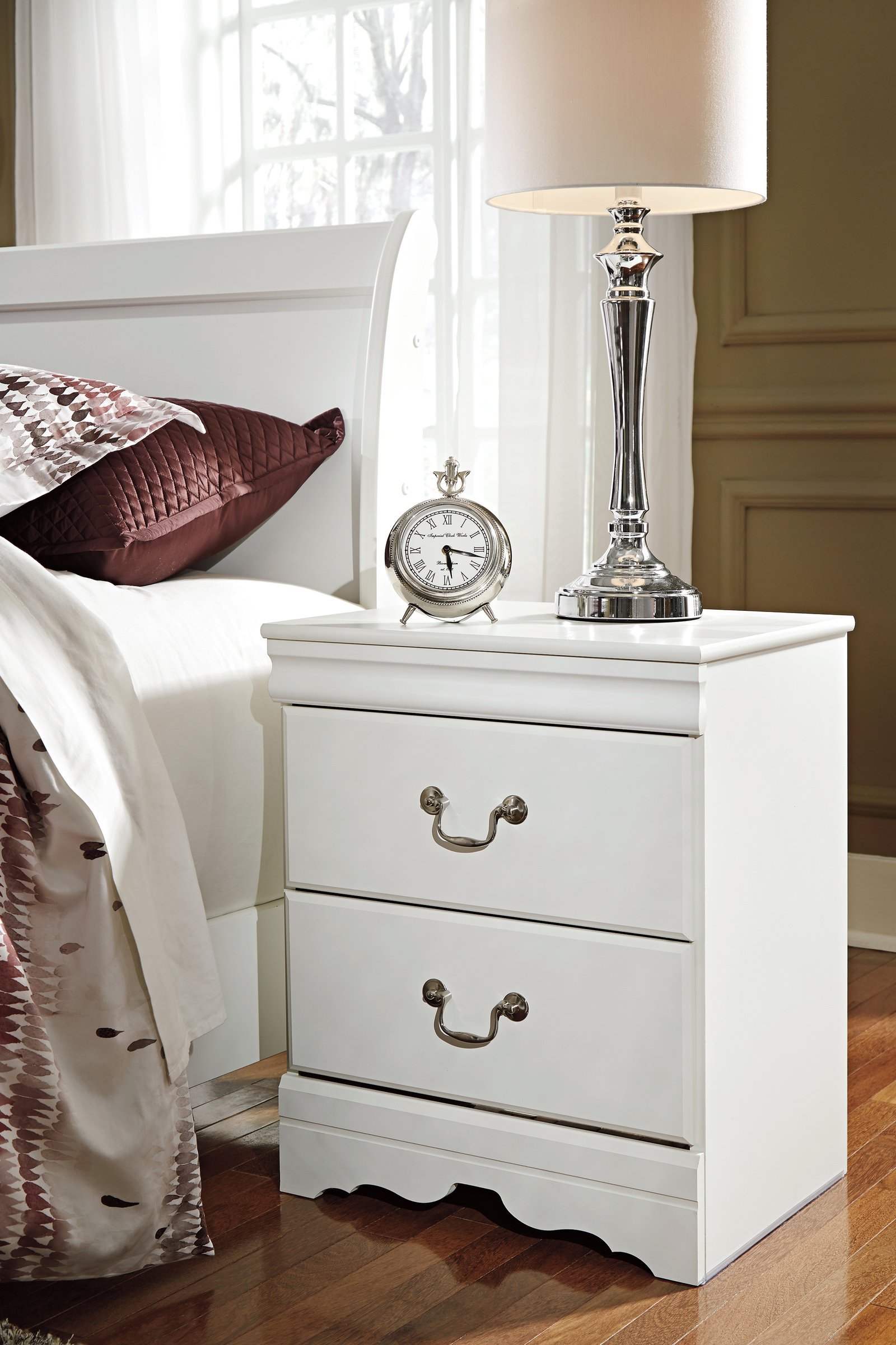Anarasia Two Drawer Night Stand