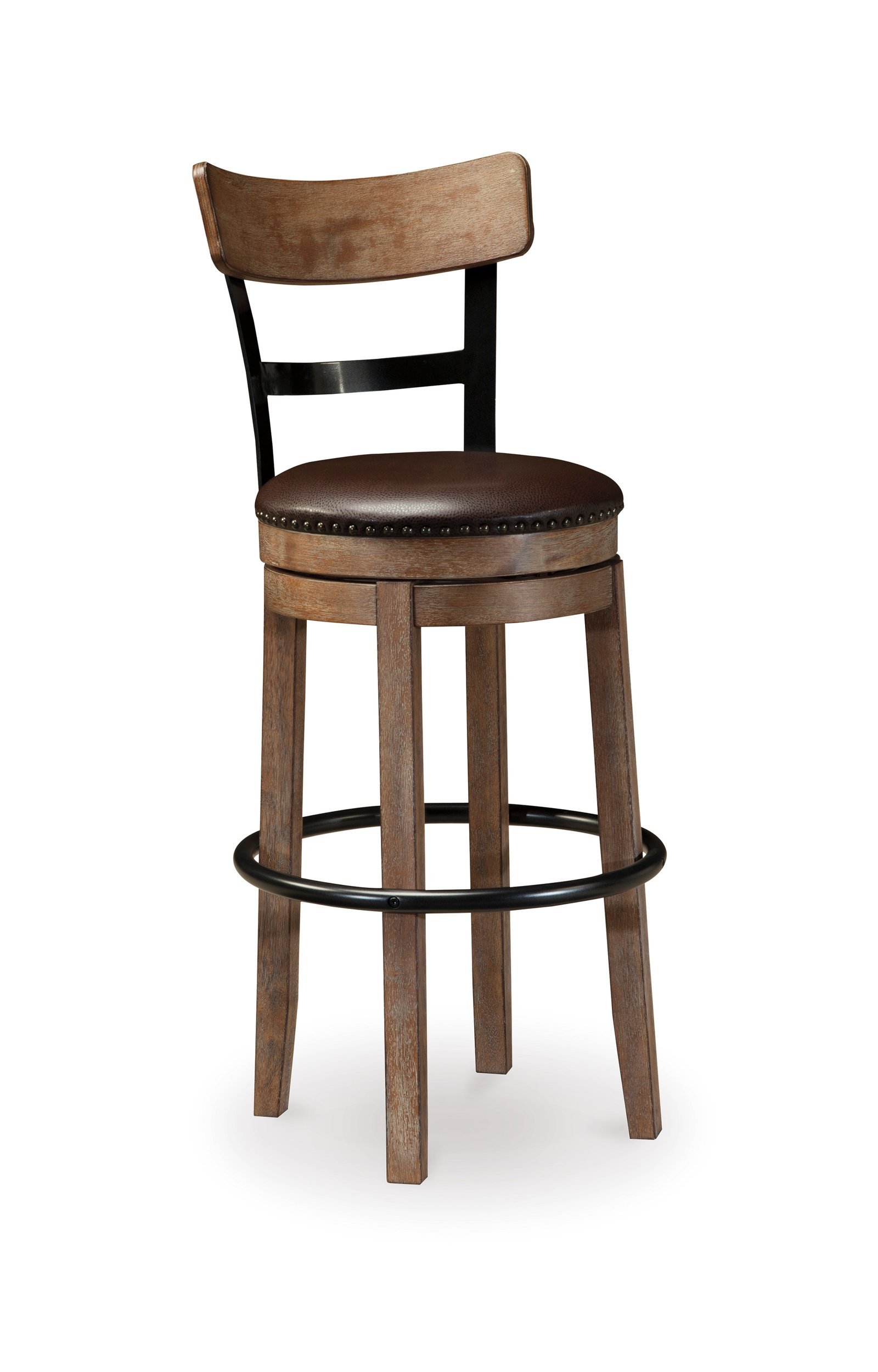Pinnadel Tall Uph Swivel Barstool (1/Cn)