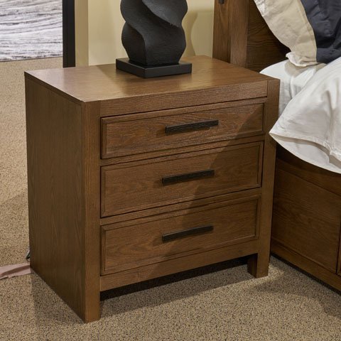 Lelander Three Drawer Night Stand