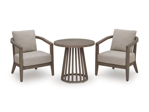 Sunset Lake Chairs w/CUSH/Table Set (3/CN)