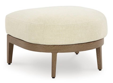 Serene Bay Ottoman with Cushion