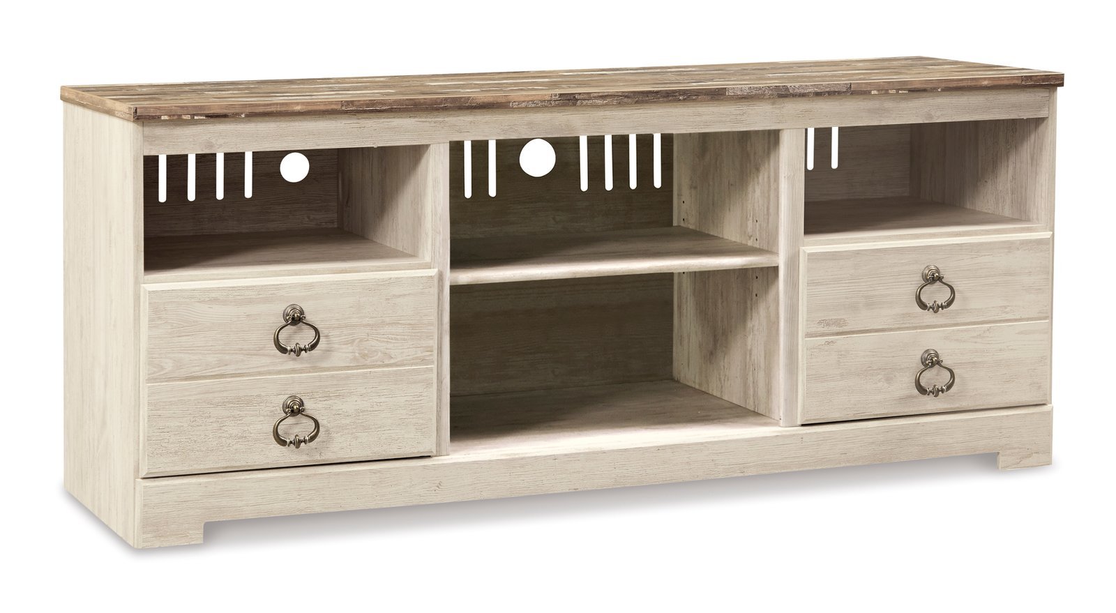 Willowton LG TV Stand w/Fireplace Option